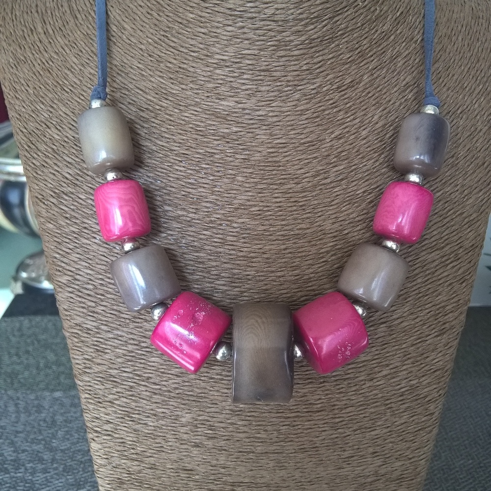 TAGUA NUT NECKLACE, ARTISANAL, HANDMADE, NEW